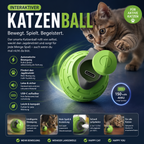 Interactive Electric Cat Ball - Automatic Rolling Toy for Cats & Kittens | USB Rechargeable, Silent & Bite-Resistant